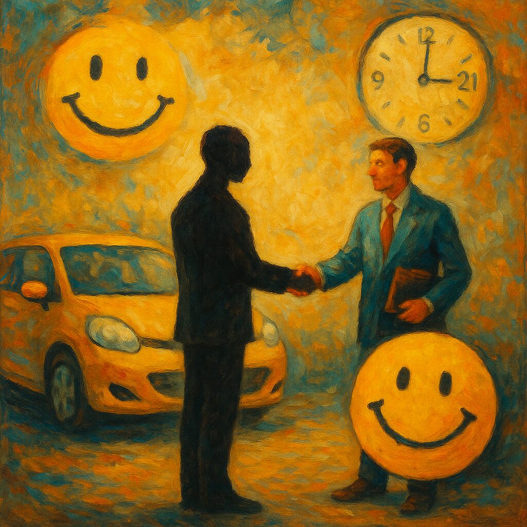 スマイルカーズ淀川店の1対1出張査定 8:00〜21:00対応