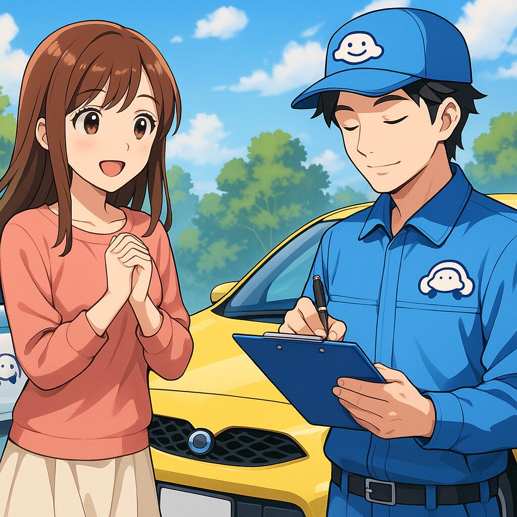 スマイルカーズ淀川店の出張査定、1回完結で待ち時間ゼロ