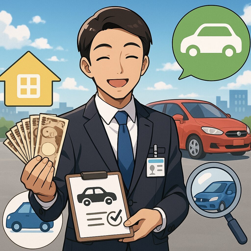 スマイルカーズ淀川店の出張査定：代表1名対応と100%前振込の車買取