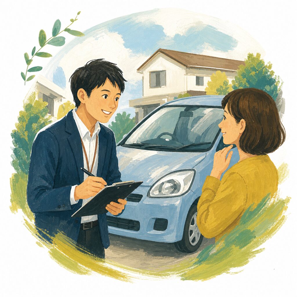 スマイルカーズ淀川店、代表が伺う出張査定