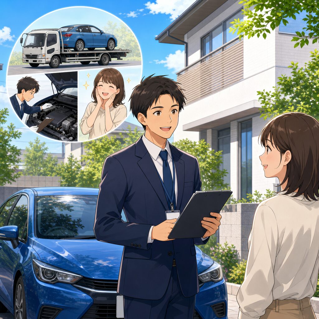 代表が伺うスマイルカーズ淀川店の出張査定