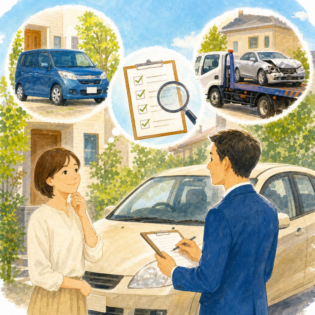 車売却の出張査定で廃車や事故車も話せる相談先