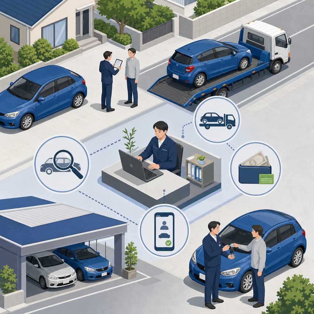 待ち時間を抑えるスマイルカーズ淀川店の車買取