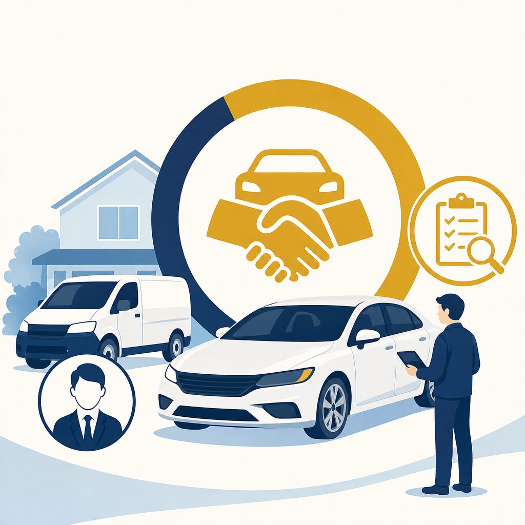 車を売るなら急がされない一店完結の出張査定