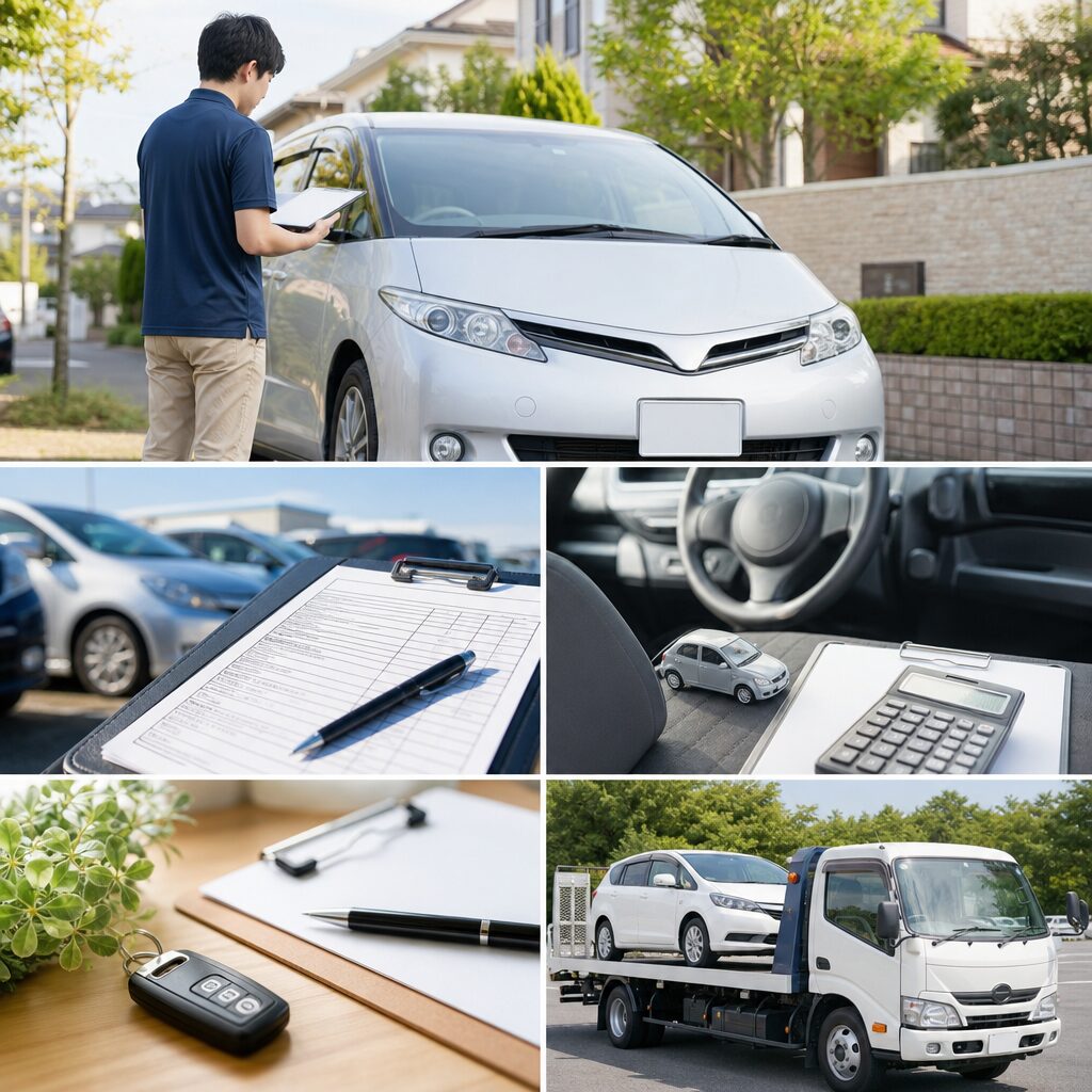 スマイルカーズ淀川店の4ステップ出張査定と車売却